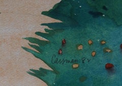 Fantasía de jardín, acuarela de Jon Carsmans