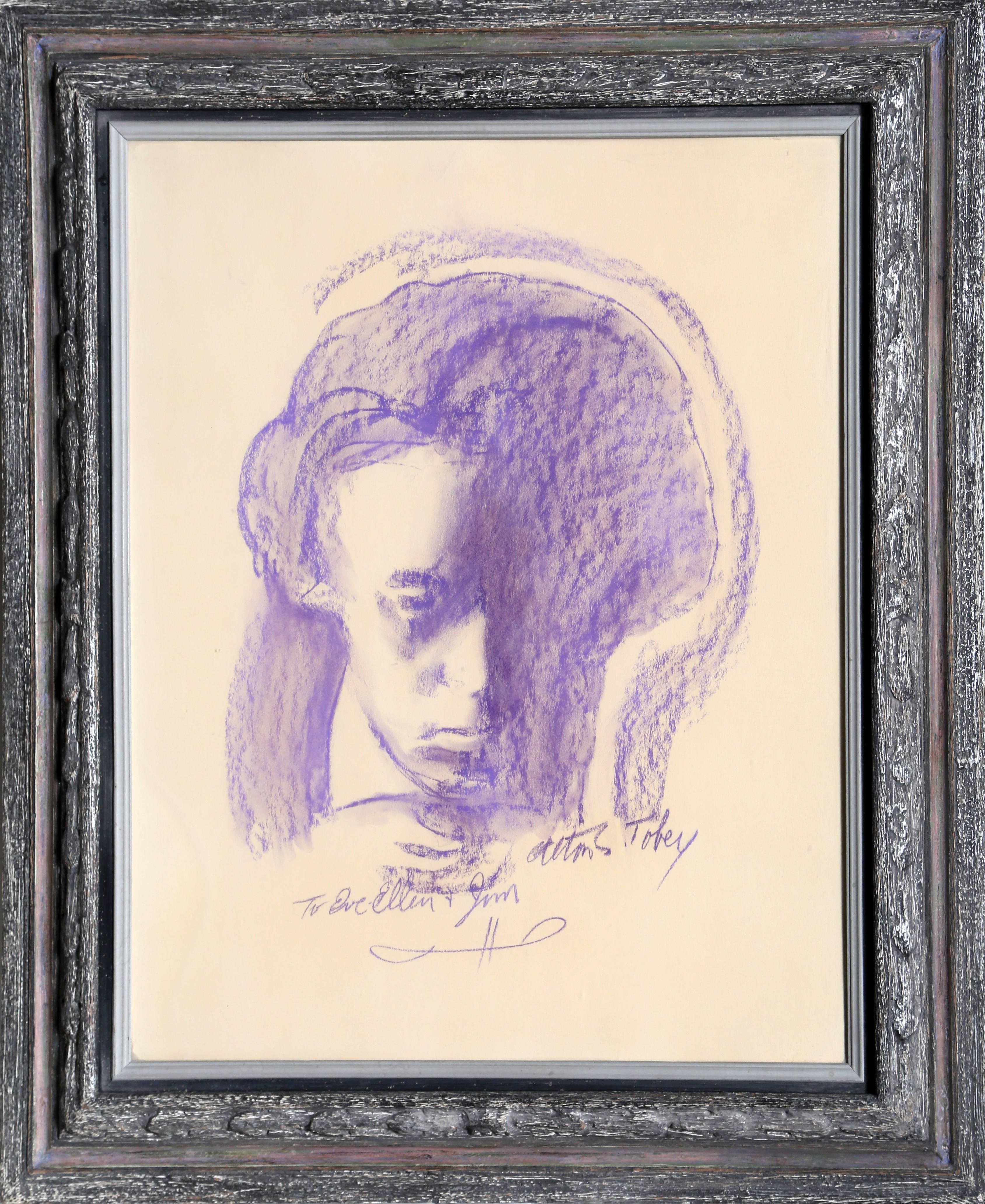 Beethoven, portrait sur papier d'Alton Tobey