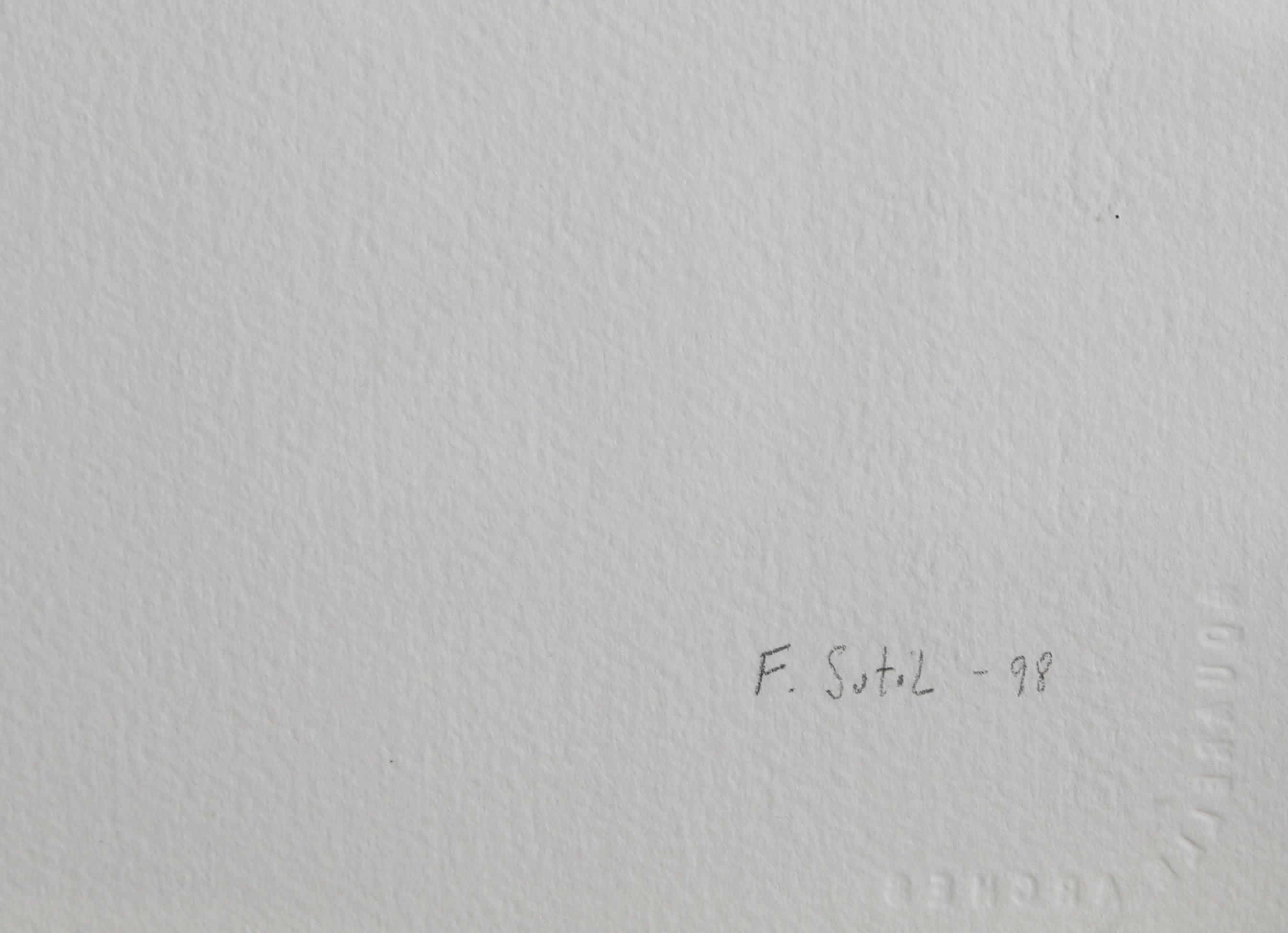 Sans titre n° 11, peinture à rayures minimaliste de Francisca Sutil en vente 1