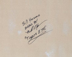 Occhio di tigre, grande dipinto espressionista astratto di William Hewes