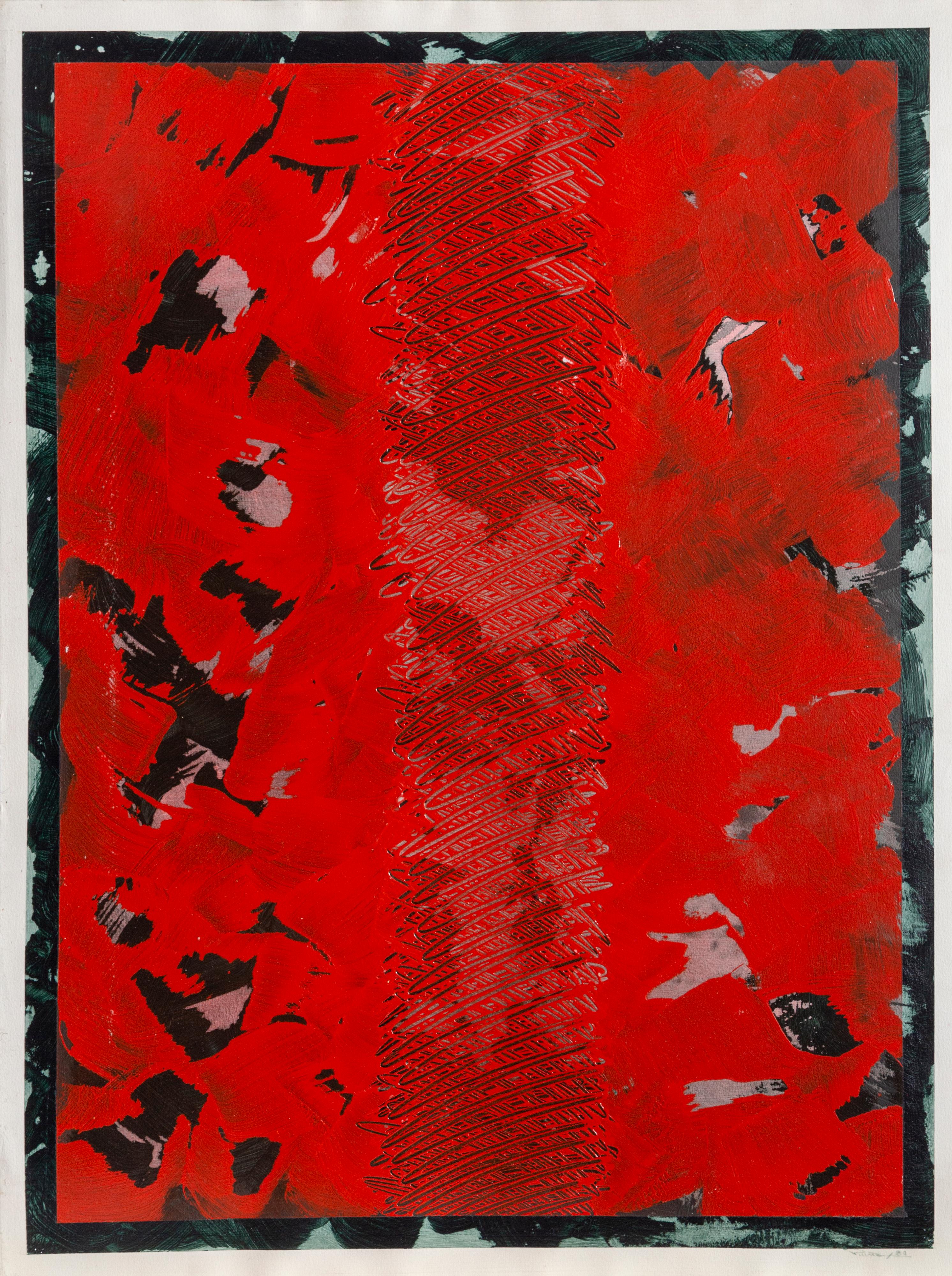 Astratto nero e rosso
A. Michel Picotte, canadese (1947)
Data: 1984
Acrilico su carta, firmato e datato a penna
Dimensioni dell'immagine: 28,25 x 21 pollici
Dimensioni: 30 x 22 pollici (76,2 x 55,88 cm)

Nato e stabilitosi a Montreal, in Canada,