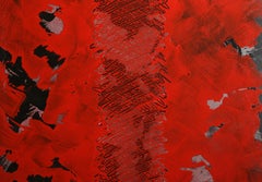 Buntes abstraktes Acrylgemälde von Michel Picotte