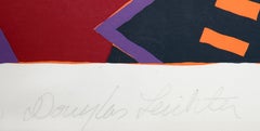 Colorful Abstract Silkscreen by Douglas Leichter