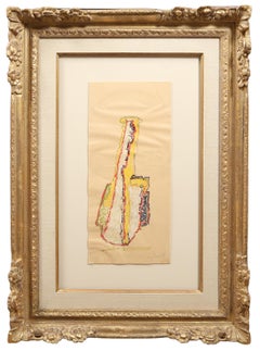 "Coco amarillo", 1981, Dibujo de John Chamberlain