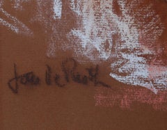 Donna addormentata II, nudo moderno disegnato a pastello da Jan De Ruth