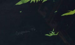 Olas azules, paisaje fotorrealista pintado a la acuarela por Jon Carsman