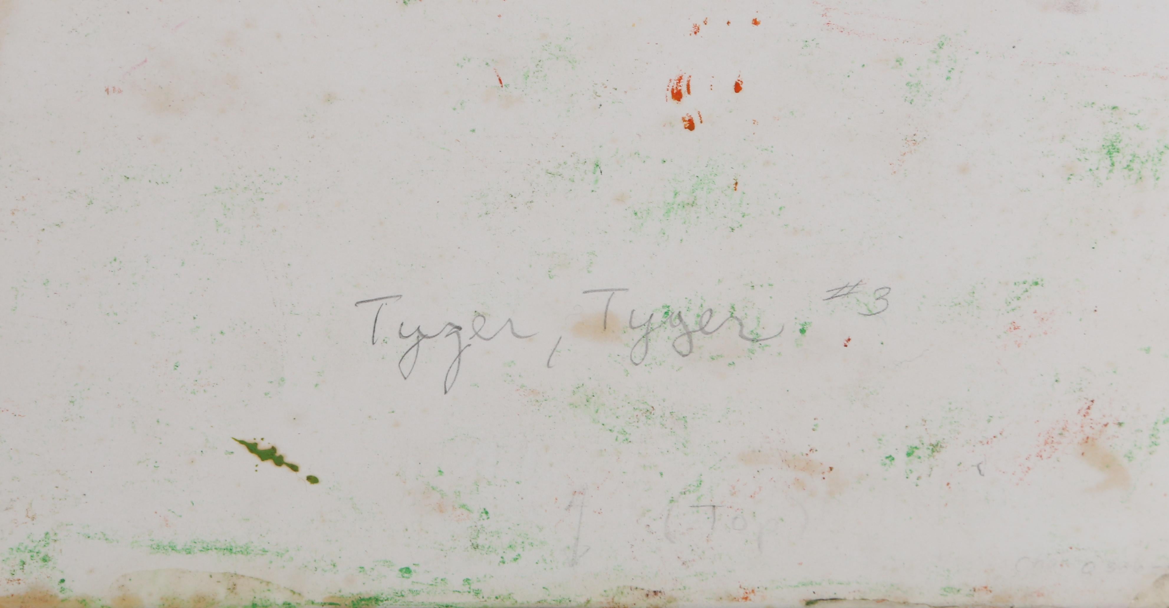 Tyger Tyger #3, Abstract Expressionist Drawing by Louisa Chase 2