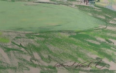 Putting Green on the Golf Course, Pastel Drawing by Kamil Kubik