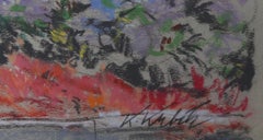 Statue in the Park, Pastel Drawing by Kamil Kubik