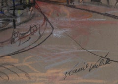 Church in Prague, Pastel Drawing by Kamil Kubik