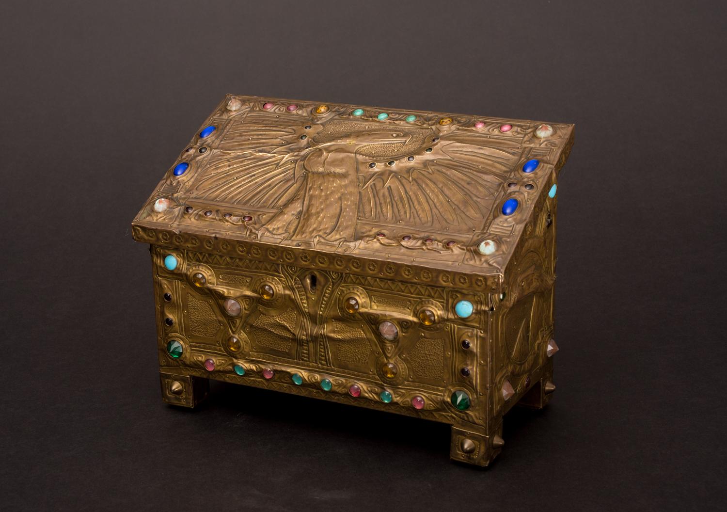 Golden Eagle Box - Art Nouveau Art by Alfred Daguet Atelier