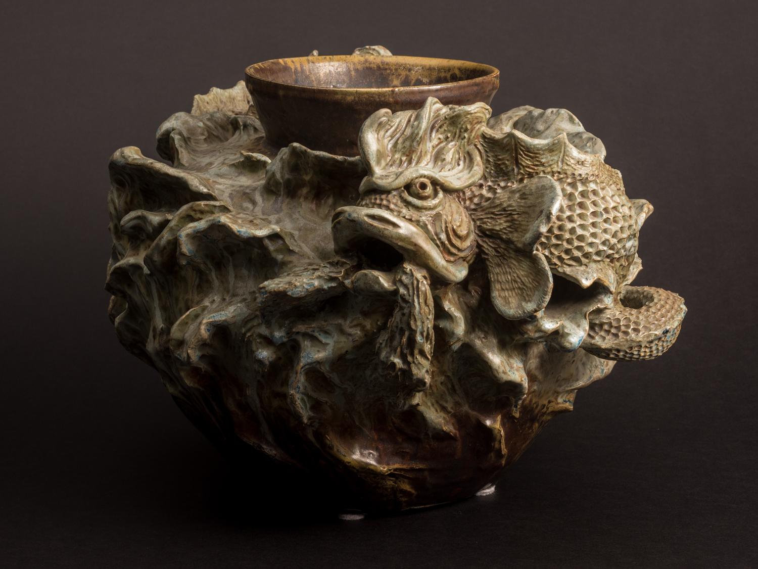 Tempestuous Sea Vase - Art by Theo Perrot
