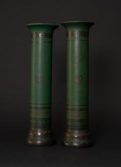 Pair of "Pillar Vases" by Christiaan Johannes van der Hoef