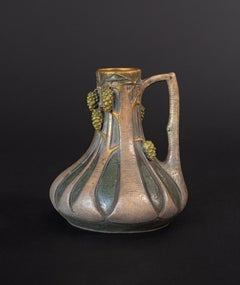 Antique Amphora Ewer with Pine Cone Motif by Paul Dachsel