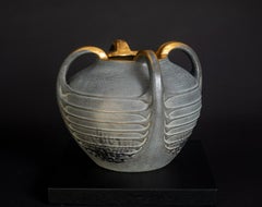 Four-Handled Ribbed Vase by Paul Dachsel for Kunstkeramik