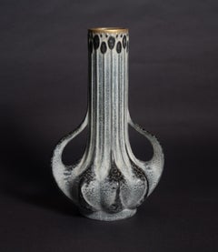 Vase with Stylized Flowers by Paul Dachsel for Kunstkeramik