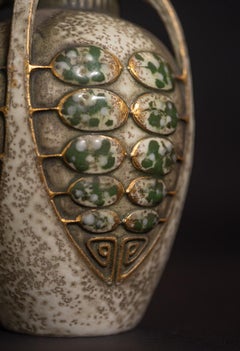 Urn-Shaped Vase with Stylized Tree Motif by Paul Dachsel for Ernst Wahliss Co.