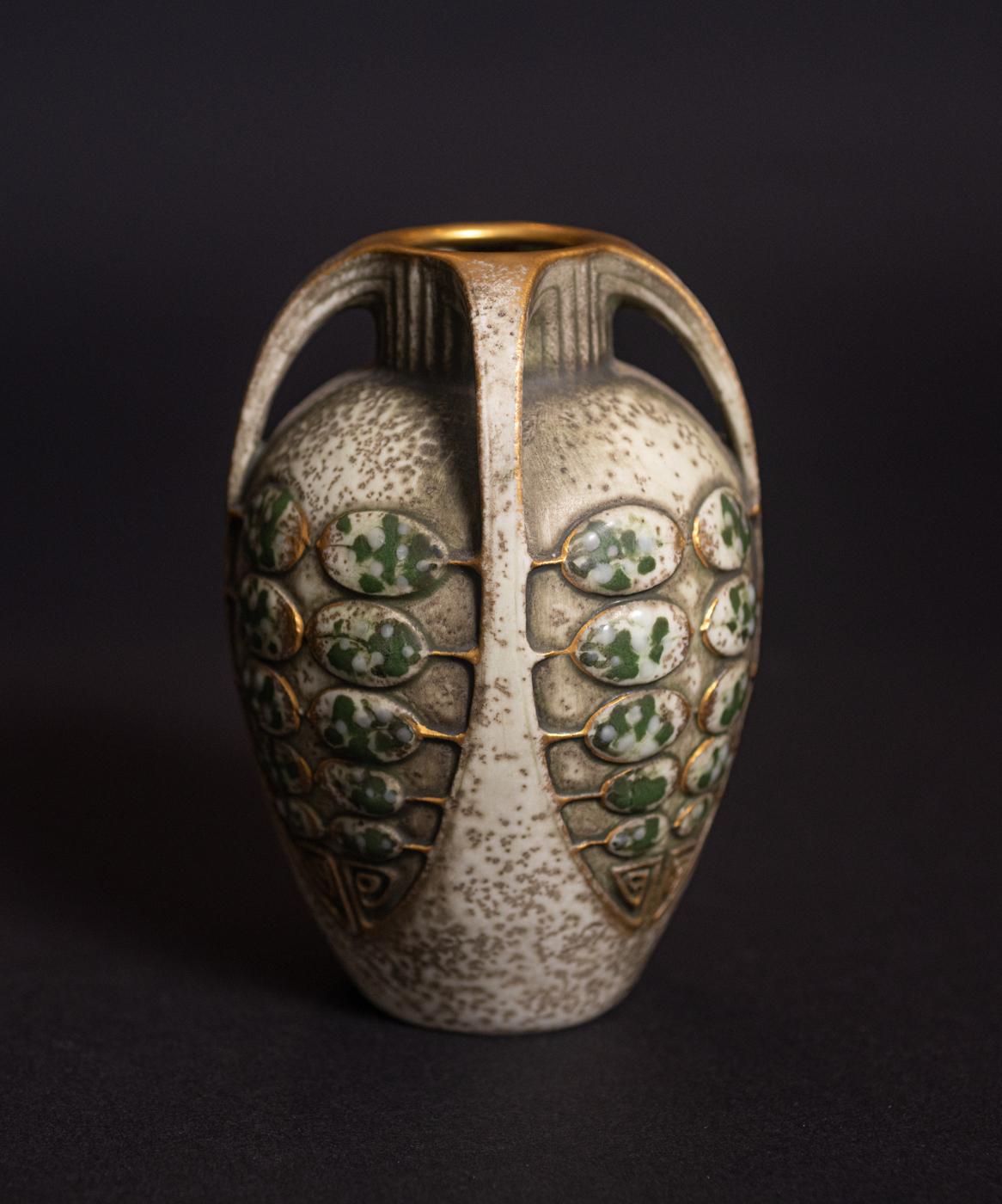 Urn-Shaped Vase with Stylized Tree Motif by Paul Dachsel for Ernst Wahliss Co. 5