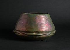 Iridescent Floral Vase by Clement Massier 