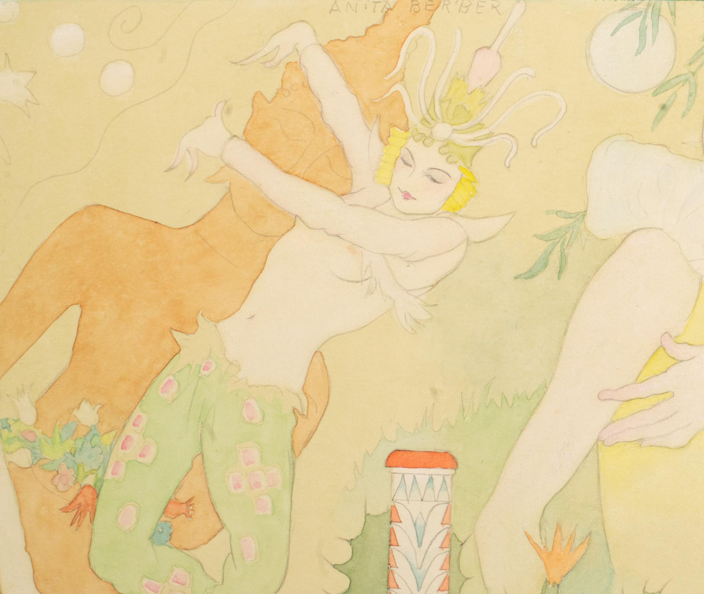 „Pan“ Original Storyboard aus Aquarell und Tinte von Walter Schnackenberg im Angebot 2