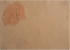 Portrait of Melanie Schiele: Study for Danaë (cat. no. D196a)