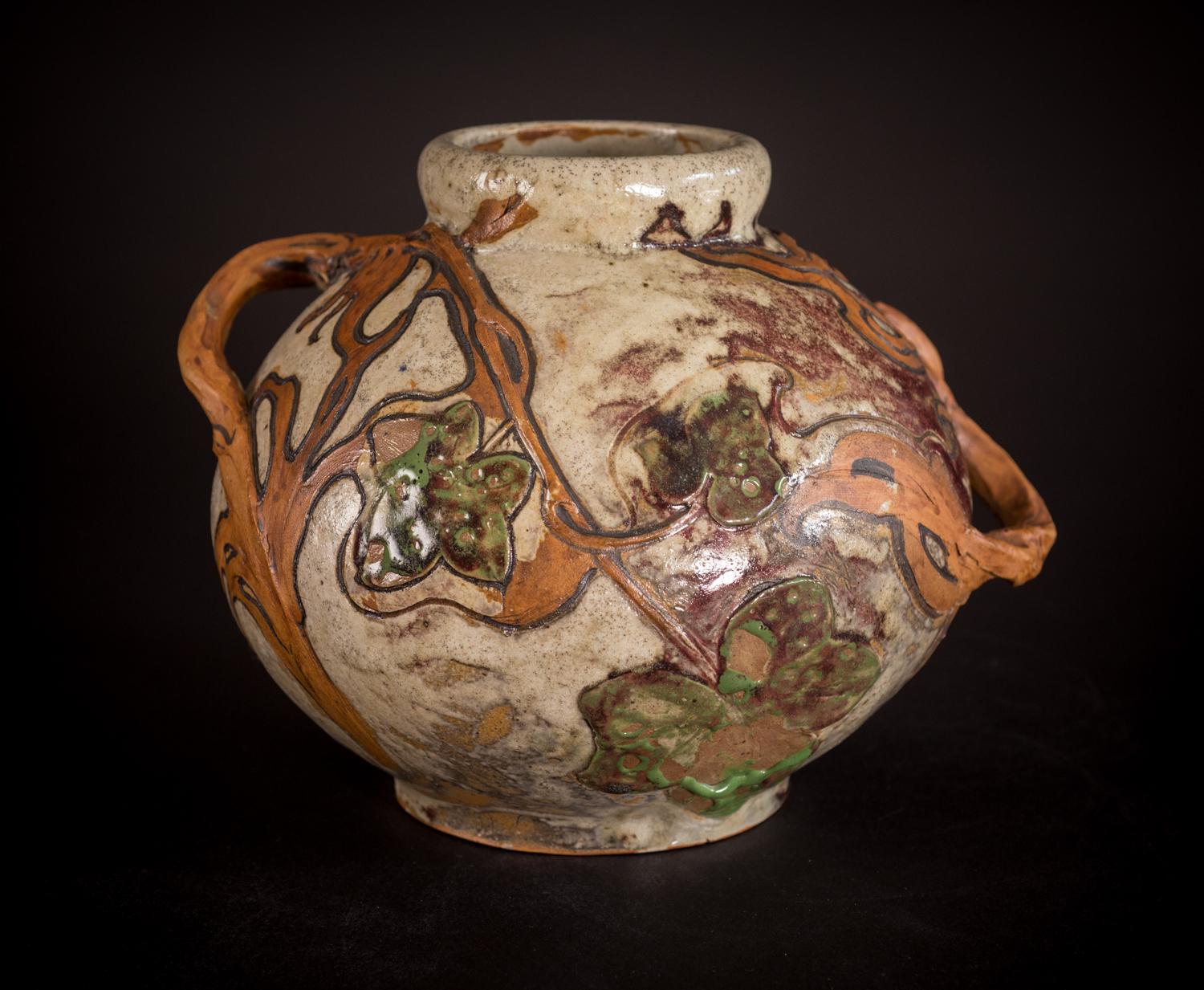 Emile Decoeur & Edmond Lachenal - Vitis Vase For Sale at 1stDibs