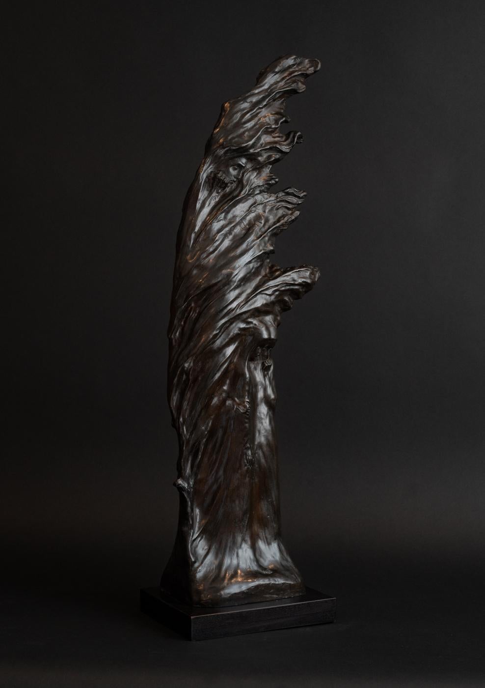 Boleslaw Biegas Figurative Sculpture - Storm (Burza)