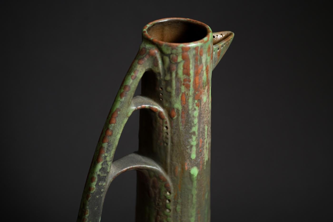 Amphora Ewer in the Shape of a Stylized Tree by Paul Dachsel for Kunstkeramik 2