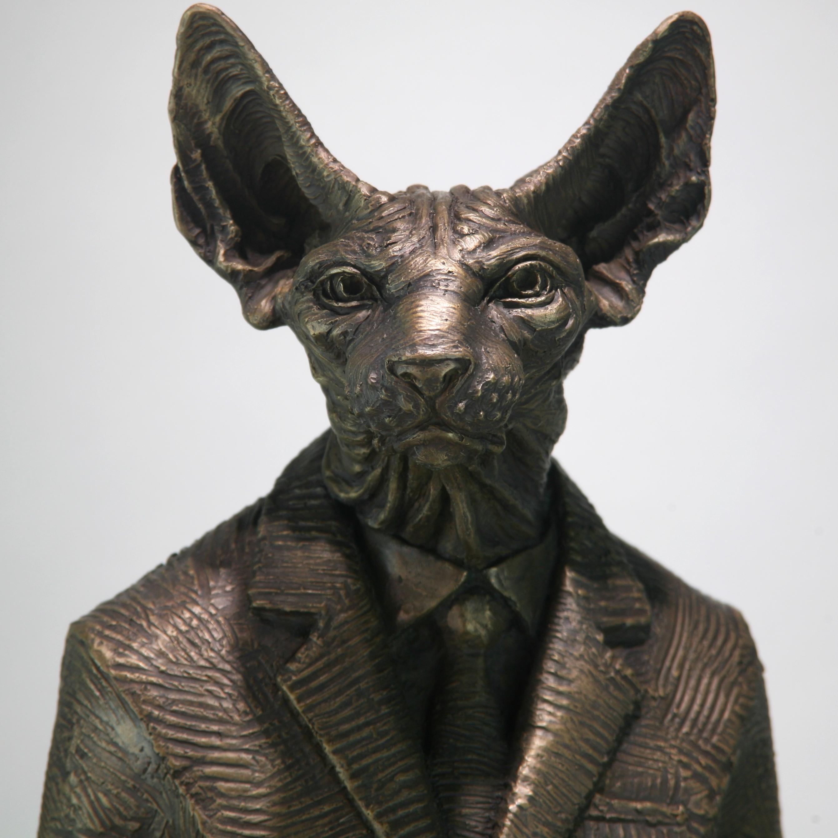 Sphynxman - bronze sculpture- limited edition- Modern- Contemporary  1