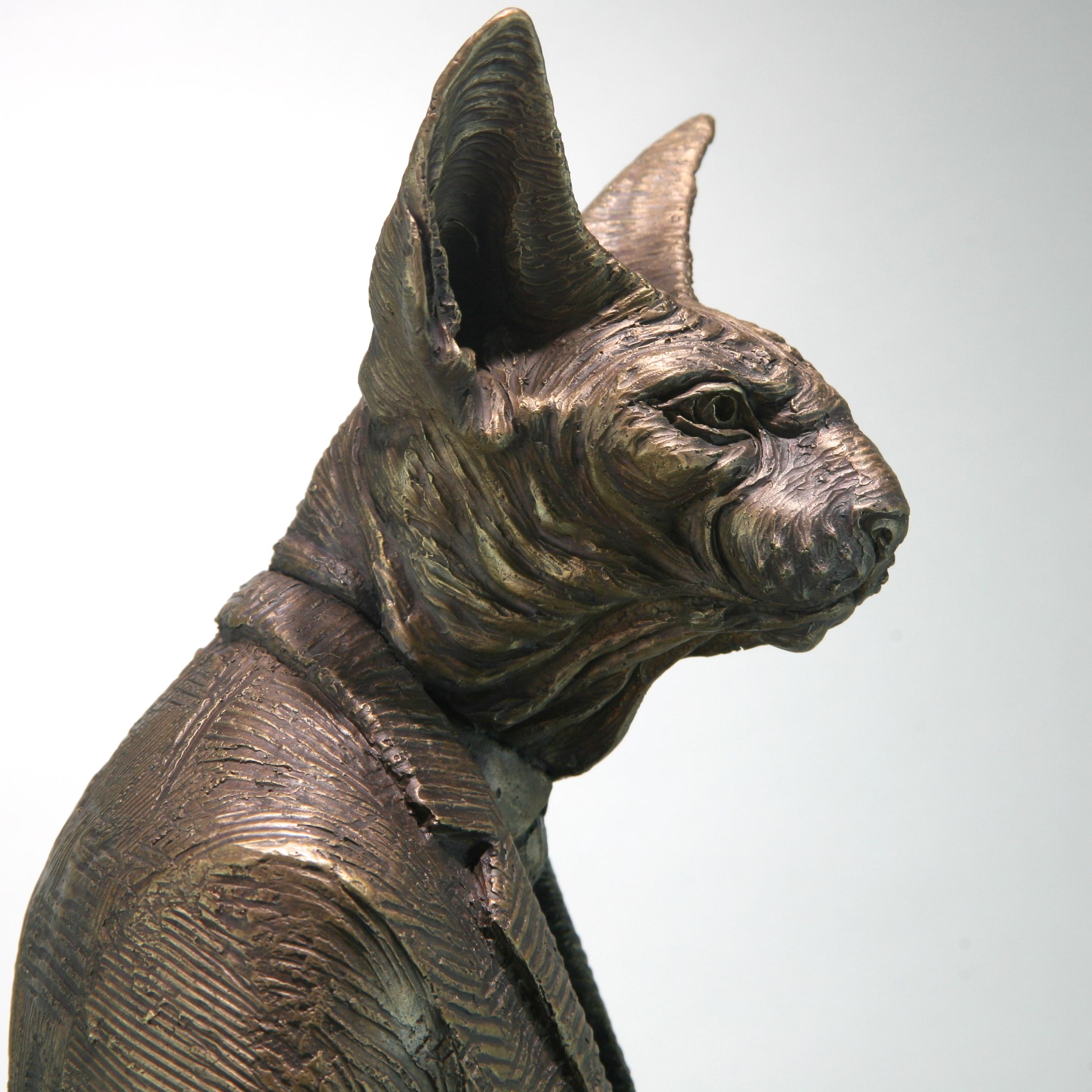 Sphynxman - bronze sculpture- limited edition- Modern- Contemporary  4