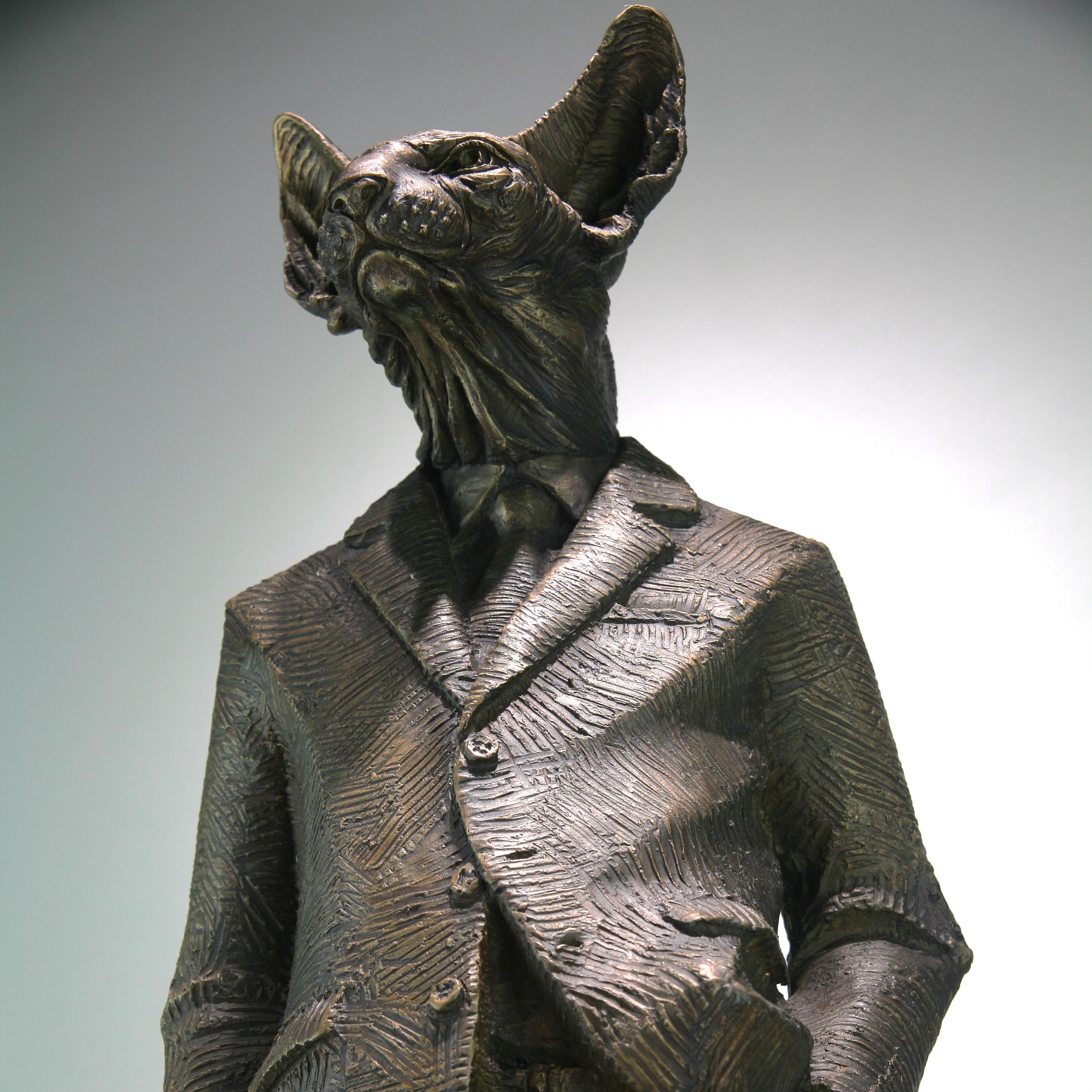 Sphynxman - bronze sculpture- limited edition- Modern- Contemporary  5