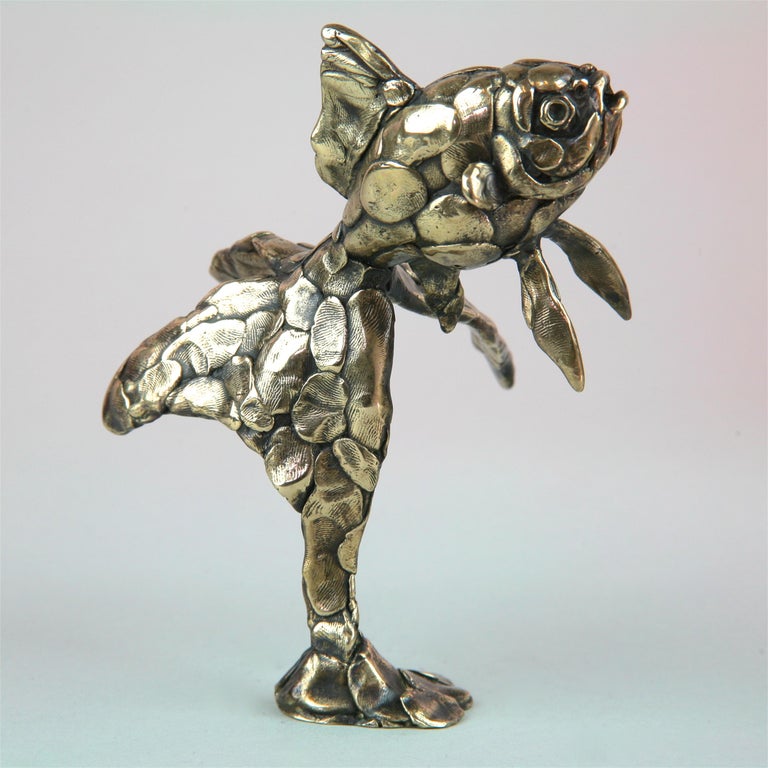 Andrzej Szymczyk Goldfish III bronze sculpture limited edition