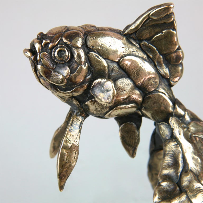 Andrzej Szymczyk Goldfish III bronze sculpture limited edition