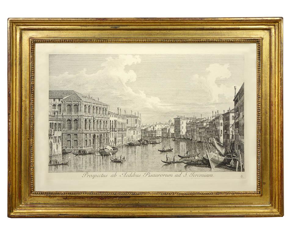 The most widely known and the best of the many engravings after Canalatto's views of Venice. They were originally commissioned by Consul Smith and based on paintings by Canaletto. The engravings were first published in 1735 in “Urbis Venetiarum