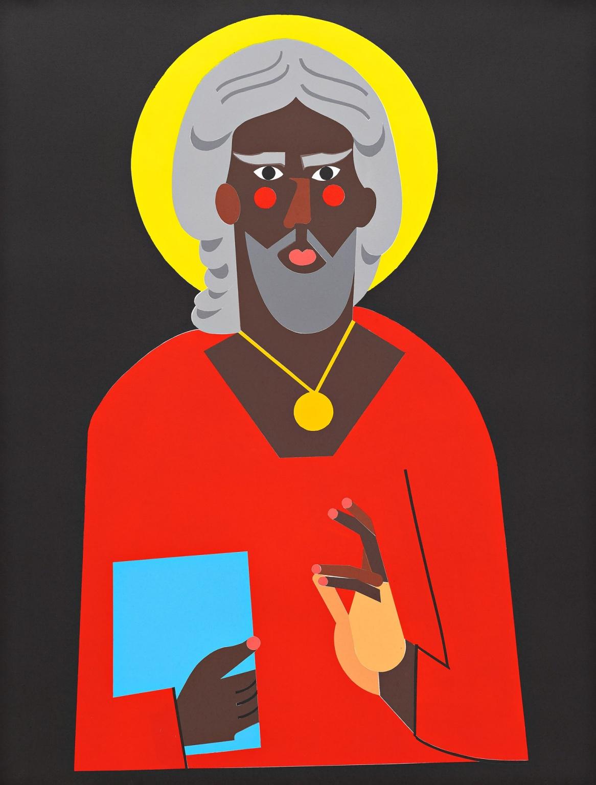 Amigos temporales - Print Contemporáneo de Nina Chanel Abney