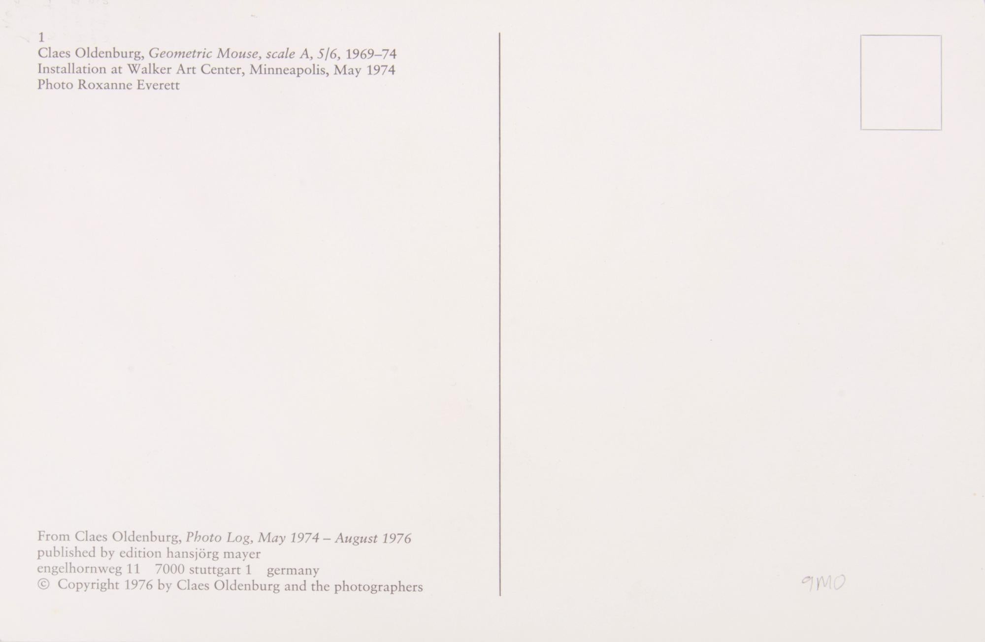 Conjunto completo de 16 postales, 1976, cada postal con título y leyenda en el reverso, publicadas originalmente por Edition Hansjörg Mayer, Stuttgart, Londres, Reikiavik para acompañar la exposición de Oldenburg 