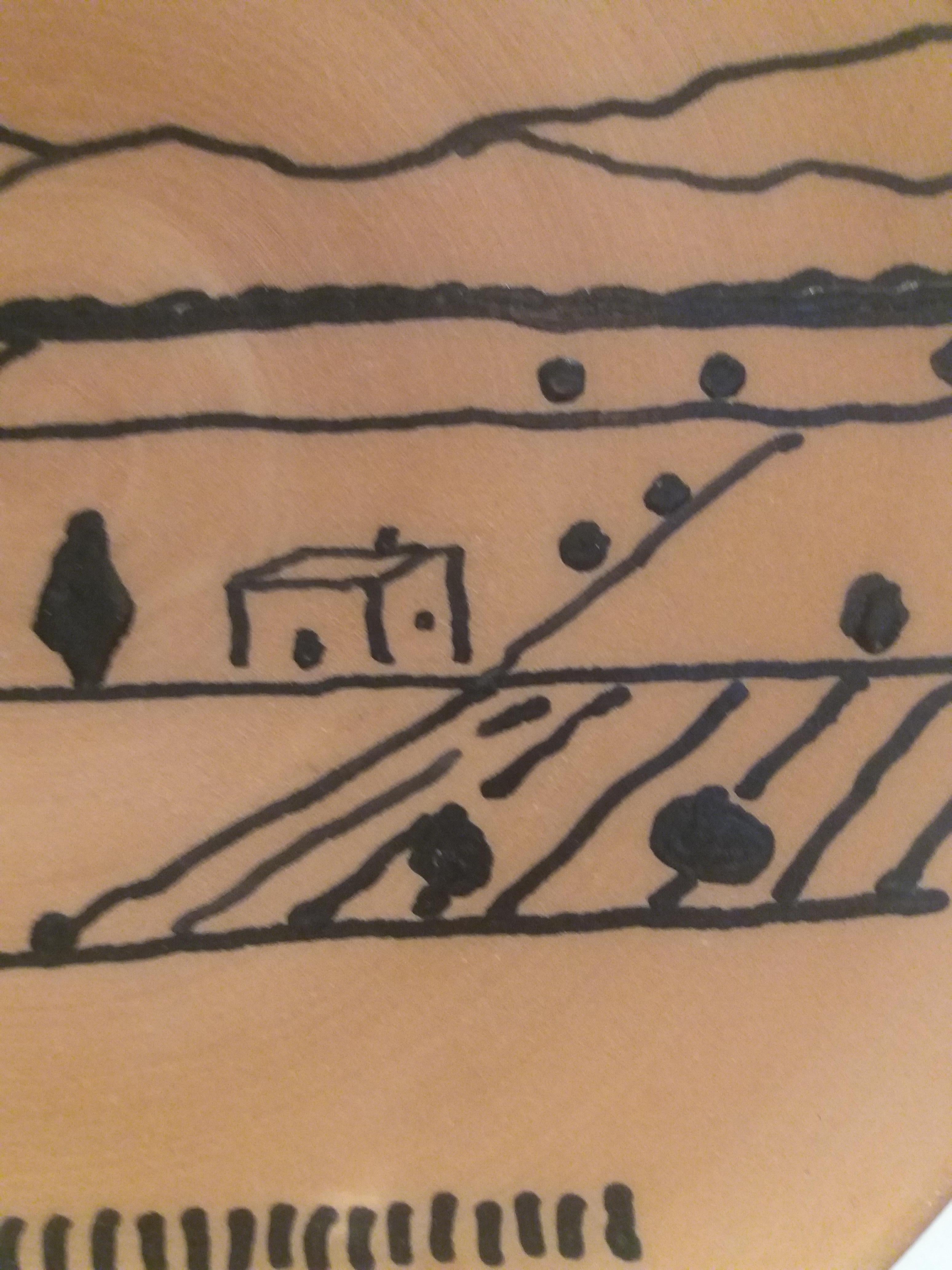 Gaspar Riera    plat. céramique. terre cuite. Majorque. Original unique  pièce en vente 1