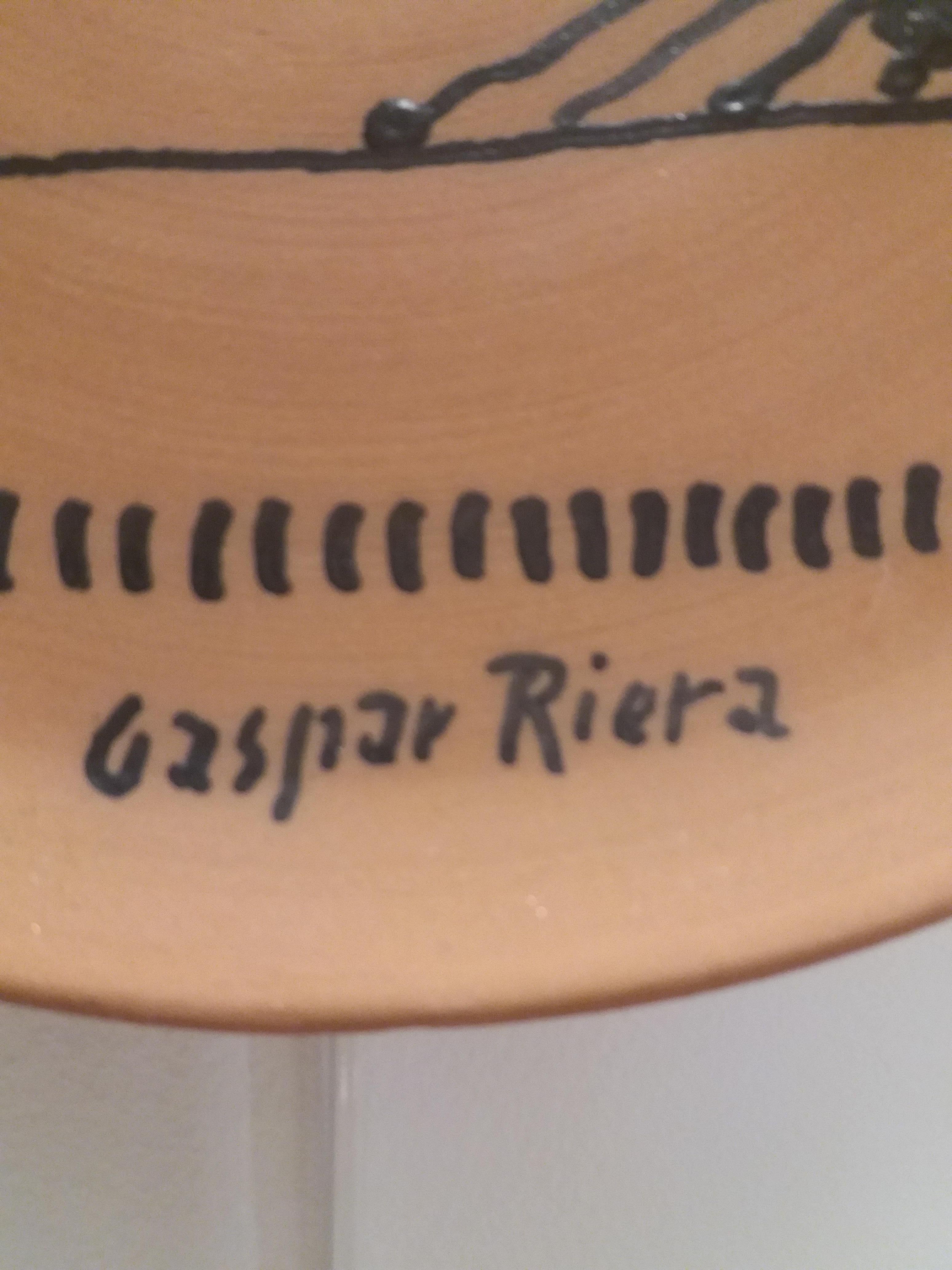 Gaspar Riera    plat. céramique. terre cuite. Majorque. Original unique  pièce en vente 2