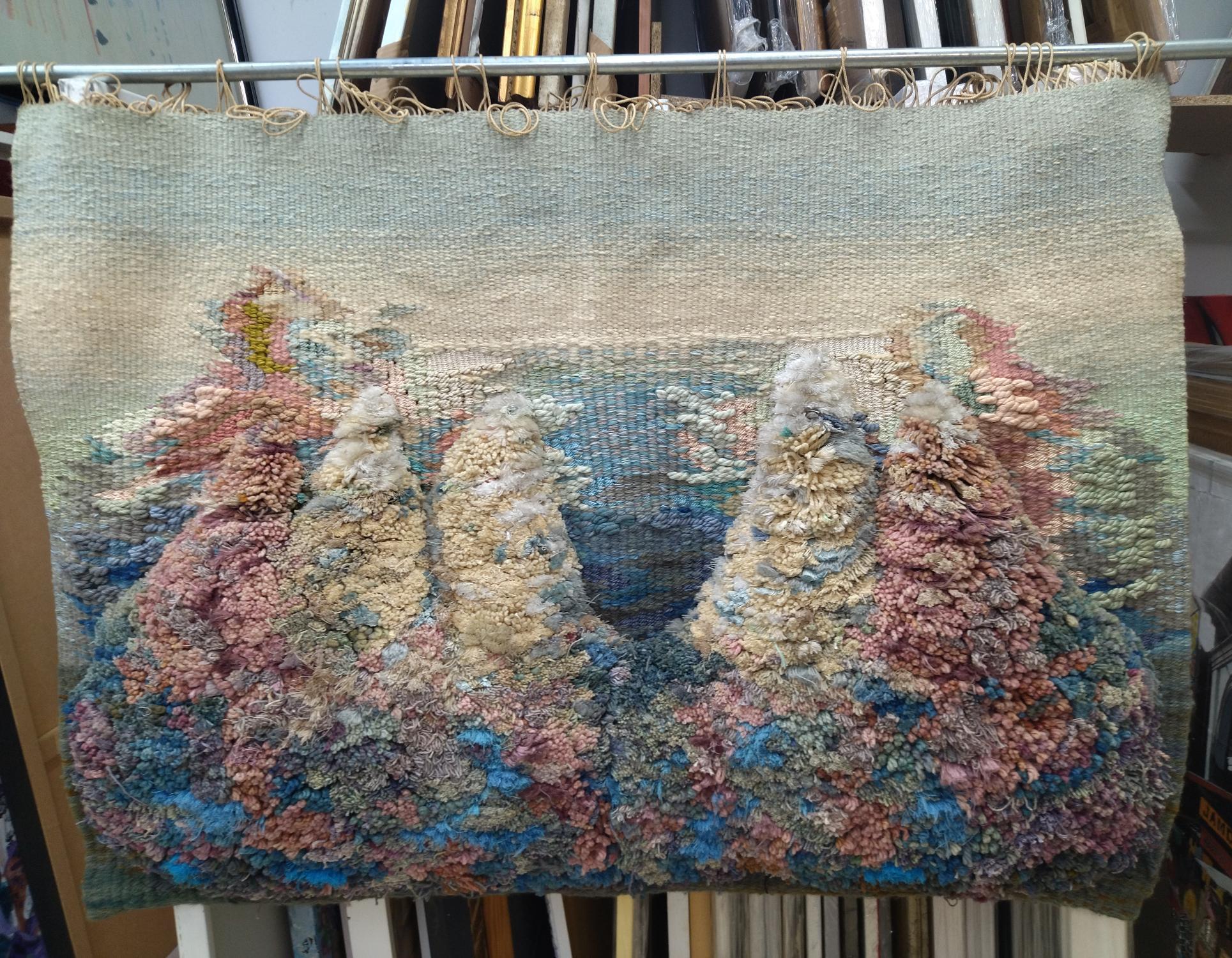 RAVENTOS 125 Marine . Original tapestry For Sale 3