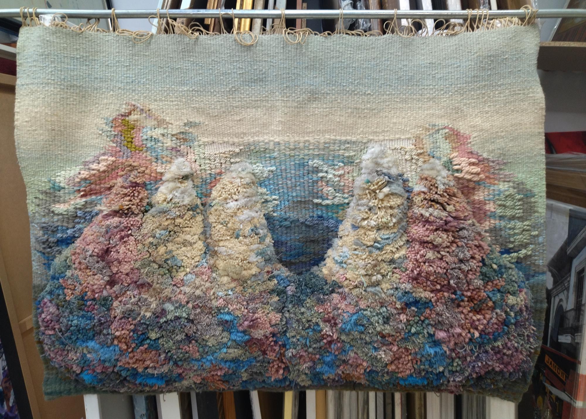 RAVENTOS 125 Marine . Original tapestry For Sale 9