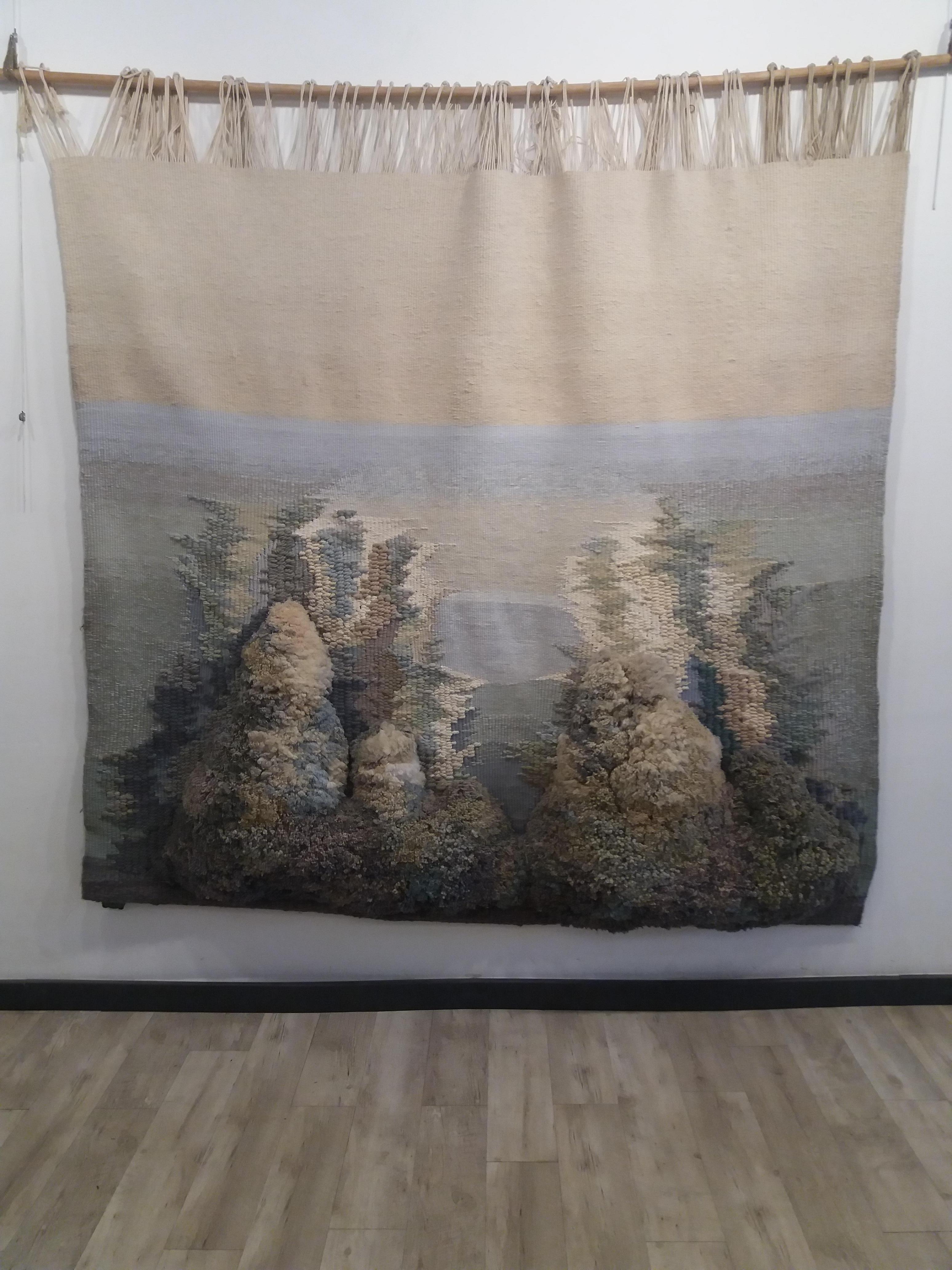 Birth of Venus Tapestry, Abstract Expressionist, 1990s, Unframed - Art by Maria Asuncion Raventos