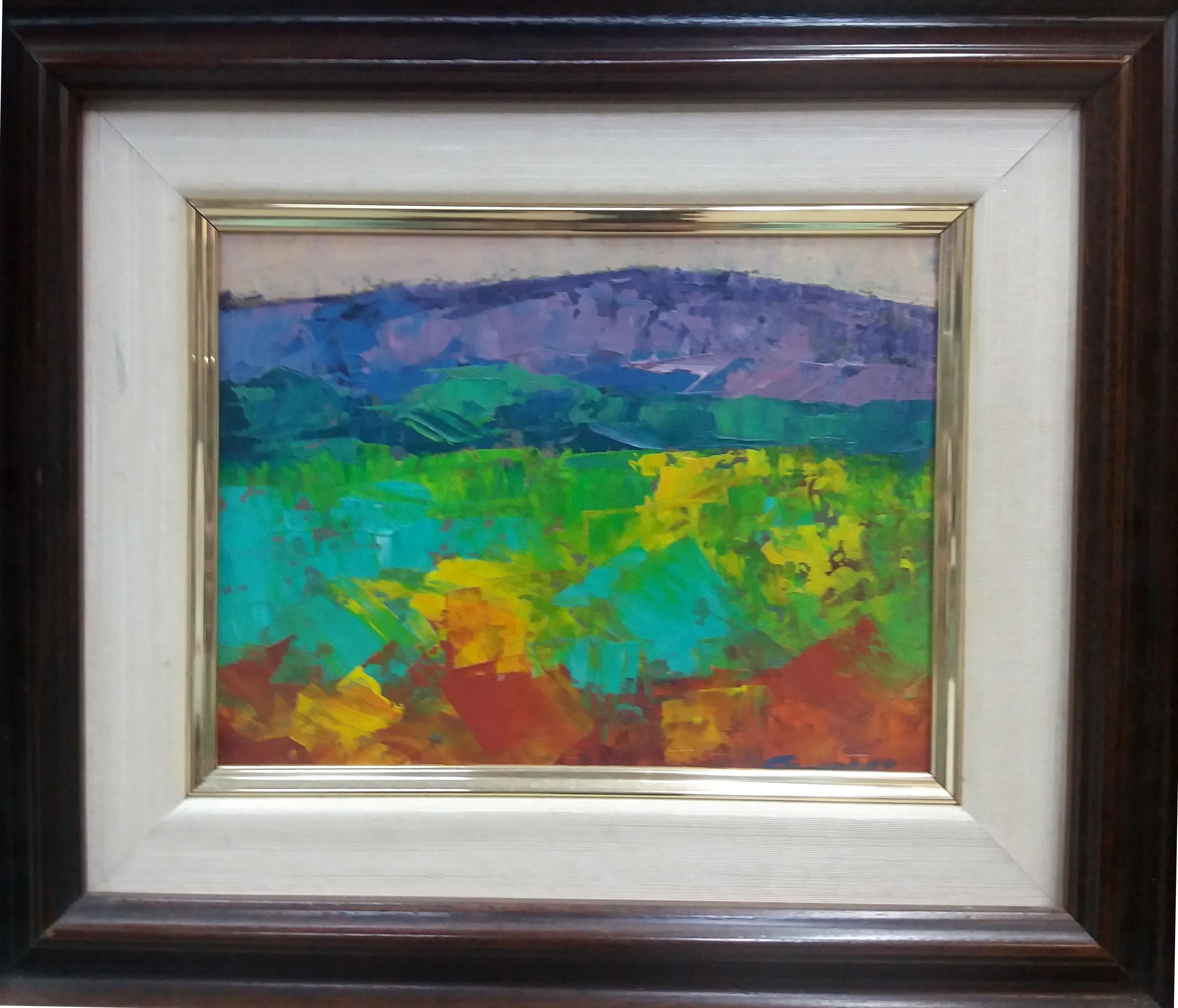 Jesus Camargo Landscape Painting - Paisaje original expressionist acrylic painting