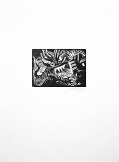"Etymografías", José C. Orozco Farías, Woodcut Print, Mexican Contemporary Art