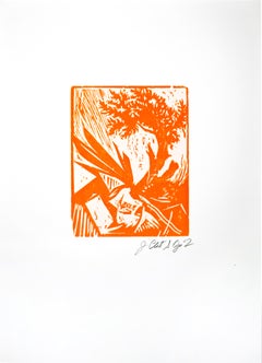 "Untitled" for the book Etymografías, Woodcut Print, 2010, Contemporary Art