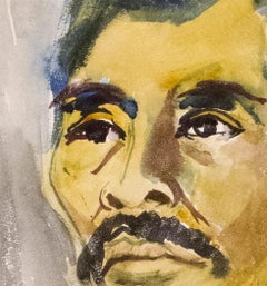 Autoretrato, Watercolor on Paper, Modern Art, Mexico