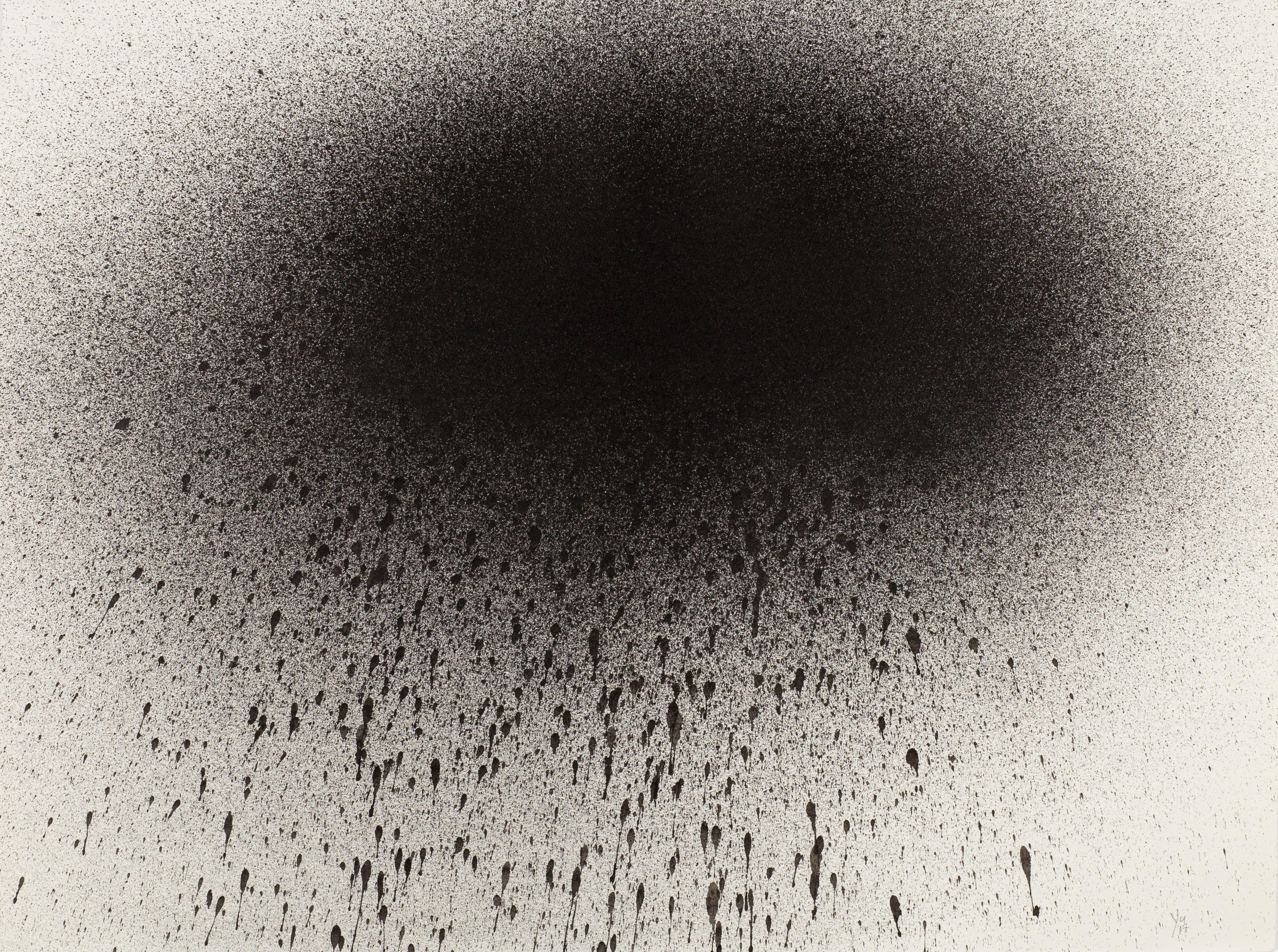 Jinny Yu Abstract Drawing - Black Matter