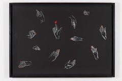 Acts I-2 #1 Contemporary Screen Print & Watercolor, Figurative Art