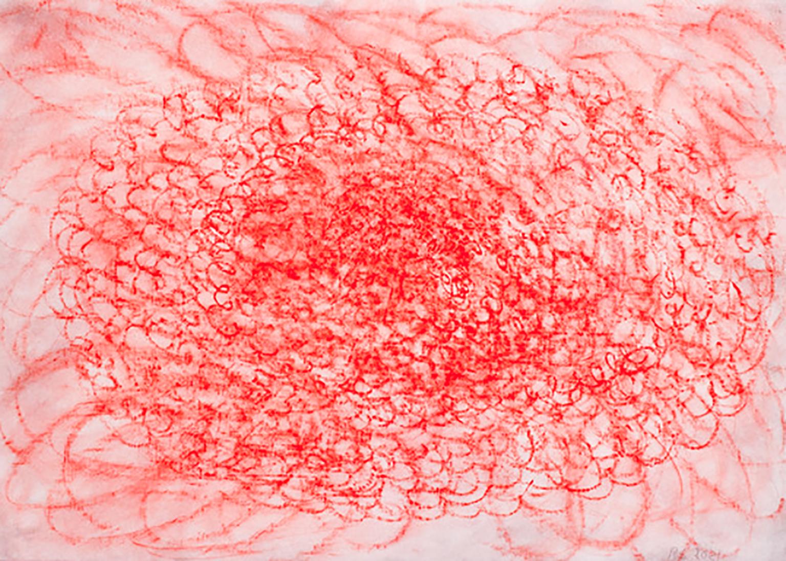 Robbie Cornelissen Figurative Art - Cloud (red)