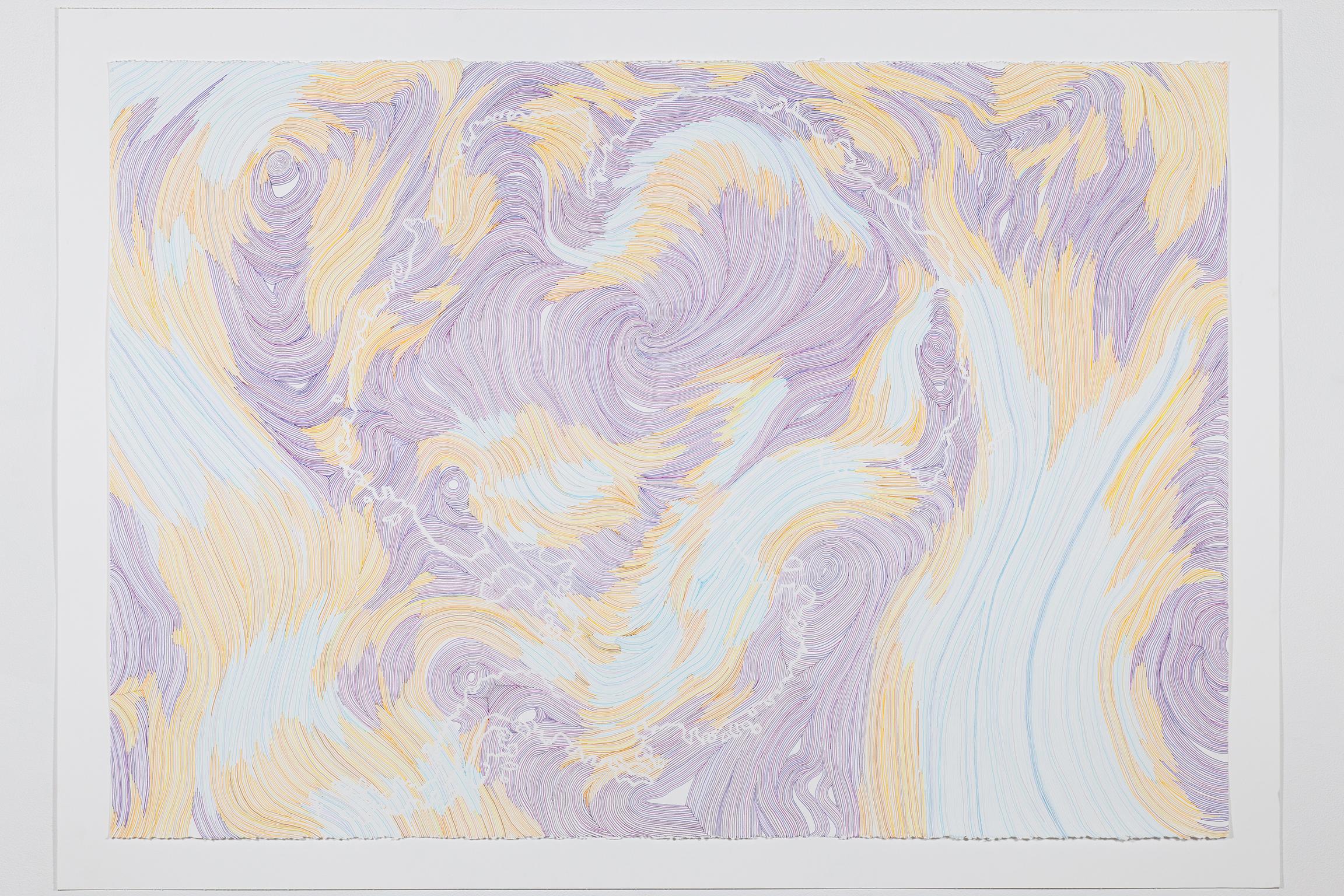 Colleen Wolstenholme Abstract Drawing - Wind Algorithm 2