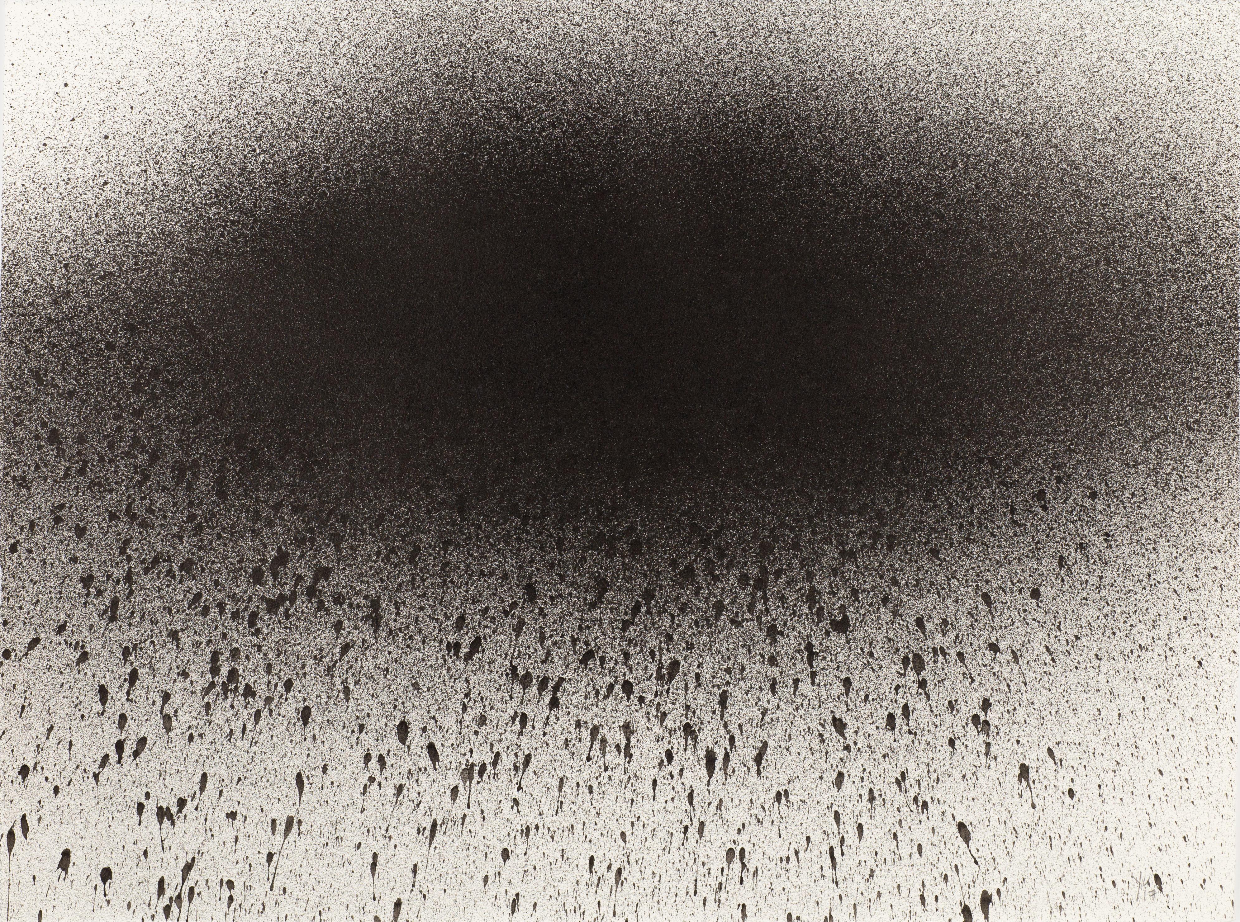 Jinny Yu Abstract Drawing - Black Matter